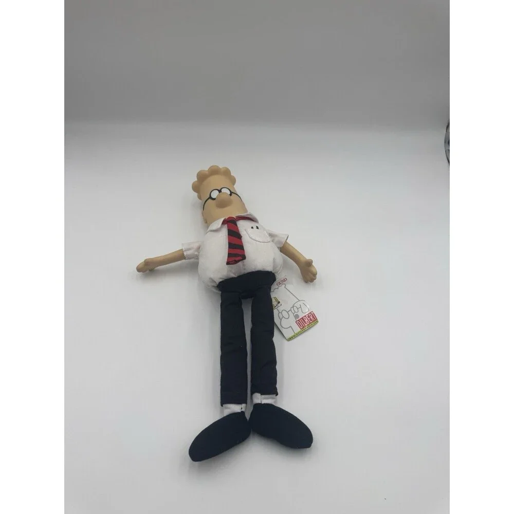 Vintage Gund Dilbert Plush Doll 16” w/ Hang Tag Style 7120 Scott Adams 1997